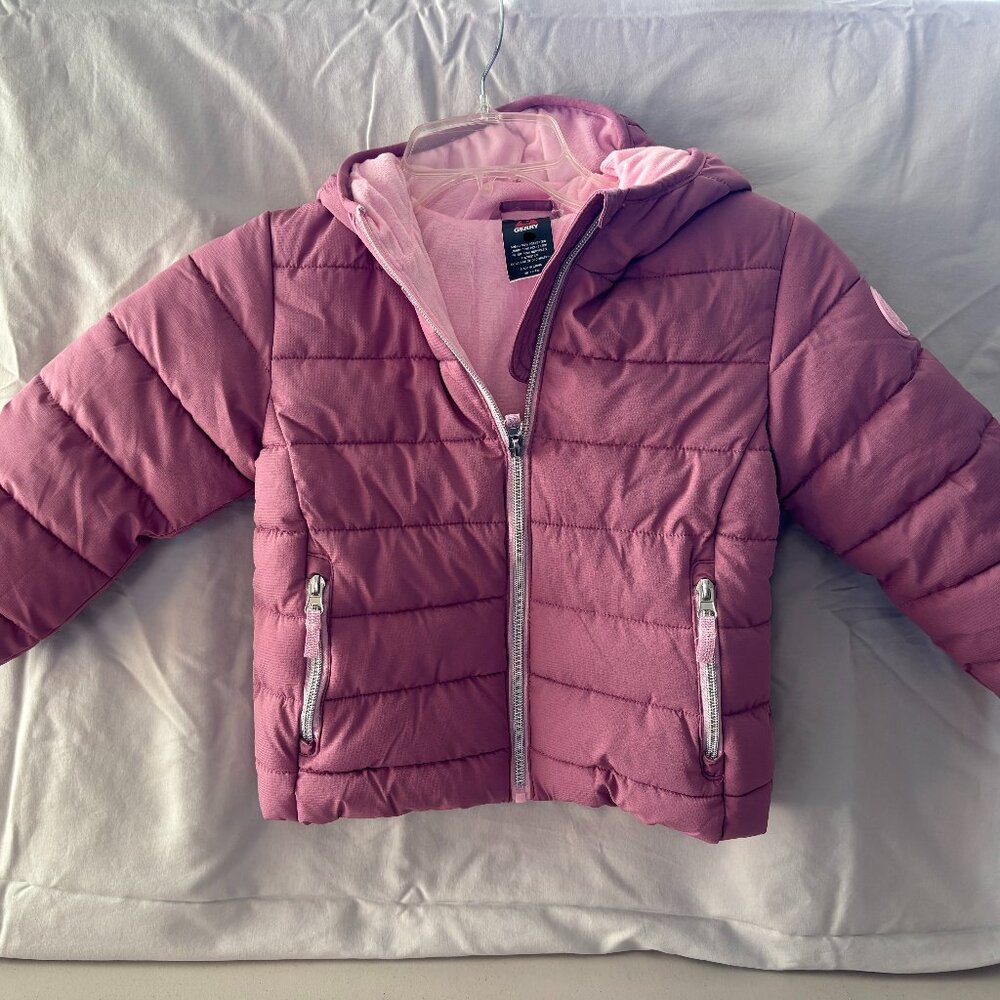 🆕 Gerry girls puffer jacket with hood, dusty pink - NWT